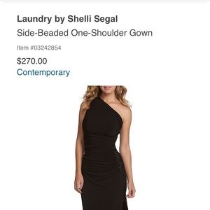 Laundry by Shelli Segal black dress